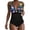 02 Multicolor 6, variant on Fewfanhot Tummy Control Swimsuits for Women One Piece Bathing Suits Slimming V Neck Swimwear