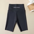thumbnail image 2 of Girls 7'' High Waisted Black Biker Shorts, Athletic Running Yoga Shorts for Kids Teen Years 3-15 Gray, 2 of 5