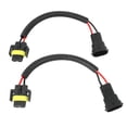 thumbnail image 4 of 2 piezas de conector de conversión de luz antiniebla de faro 9006 a H11 H8, arnés de cableado, enchufe, cable, conector, 4 of 5