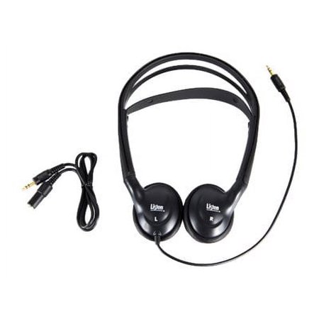 UPC: 0819267021433 | Listen LA-402 Universal Stereo – Headphones – on-ear – wired – 3.5 mm jack – dark gray