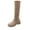 Khaki, variant on Women'S Knee High Boots Suede Stretch Skinny Boots Fall Winter Comfortable Height Enhancing Slim Fit Flock Material Us Size 7