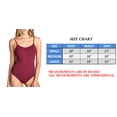 thumbnail image 3 of Women's Solid Short Sleeve Scoop Neck Spandex Top Bodysuit (FAST & FREE SHIPPING), 3 of 3
