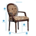 thumbnail image 4 of Comfort Pointe Belmont Oval Back Solid Wood Accent Chair in Cherry Finish, 4 of 7