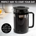 thumbnail image 4 of Primula Logan 1.6 qt Black/Clear Cold Brew Coffee Maker, 4 of 8