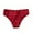 Red, variant on Women's Low Waist Lace Briefs Solid Color Crotch Underwear Panties Granny Panties for Women plus Size