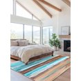 thumbnail image 2 of Vintage Wooden Area Rug for Bedroom 4x6 Ft Board Abstract Blue Turquoise Wood Grain Super Soft fuzzy Throw Rug Non-Slip Fluffy Plush Indoor Floor Carpet for Living Room Nursery Home Decor, 2 of 8