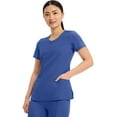 thumbnail image 5 of Infinity Cherokee Round Neck Nurse Scrub Tops for Women with 3 Pockets 360 Stretch & Wrinkle-Resistant 2624A, 5 of 9