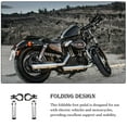 thumbnail image 3 of Riwesomey Pedales universales para motocicletas, 2 piezas, reposapiés plegado, soportes para estriberas, ciclomotores, vehículos, bicicletas, parte Accesorios para motos Plata Riwesomey VI022588-02B, 3 of 6