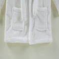 thumbnail image 6 of LYMAYTER Kids Robe Hooded Bathrobe Toddlers Soft Coral Fleece Pajamas Boys Girls Cozy Dressing Gown 3M-6Y, 6 of 7