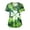 Green, variant on St Patricks Day Scrub Tops Women V-Neck Short Sleeve Holiday Themed Iirish Shamrock Scrubs (Army Green, M)