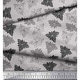 thumbnail image 3 of Soimoi Gray Rayon Fabric Lily Floral Print Fabric by Yard 56 Inch Wide, 3 of 3