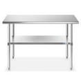 thumbnail image 2 of GRIDMANN 48 x 30 Inch Stainless Steel Table w/ Undershelf, NSF Commercial Kitchen Work & Prep Table, 2 of 7