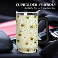 thumbnail image 4 of 40oz Bee tumbler With Handle Lid and Straw,Queen Bee Coffee Mug Cup Skinny Tumbler Water Bottles,Honey Bee themed Gifts for Women Daisy Flowers,Bee Decor, 4 of 6
