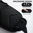 thumbnail image 7 of WATERFLY Unisex with Bottle Holder Running Walking Hiking Nylon Fanny Pack Waist Bag,Black, 7 of 7