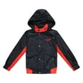 thumbnail image 1 of Richie House Little Boys Navy Contrasting Hooded Jacket 4/5, 1 of 2