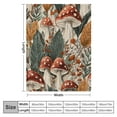 thumbnail image 4 of BCIIG Mushroom Throw Blanket Blanket Retro Floral Fall Flower Thanksgiving Soft Fuzzy Blanket Microfiber Cozy Warm Blankets for Sofa Couch Bed Lightweight Cover Living Room Bedroom Decor 40x50in, 4 of 6