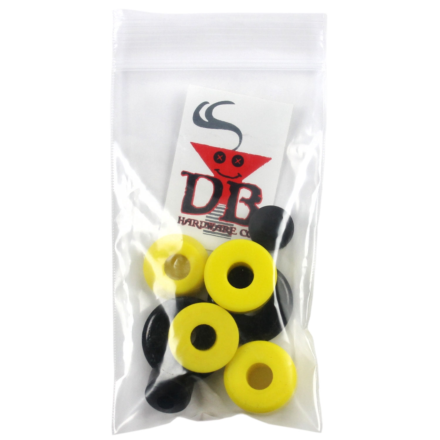 dimebag skateboard truck bushing kit, yellow