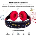 thumbnail image 5 of Olyre Toddler Headphones Wired with 85dB Safe Volume Limiter and Sharing Function, Adjustable Kids Headphones with Cord for Baby Boys and Girls for School Travel Black/Red, 5 of 8