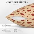 thumbnail image 5 of Square Throw Pillow Covers with Core, Red Christmas Tree Graffiti Pillows for Sofa Beds, 16"x16", 5 of 9
