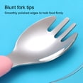 thumbnail image 4 of Stainless Steel Kids Tableware Set Spoon Fork Cartoon Car Shape Compartment Design Baby Bowl Cutlery for Kitchen Blue Truck/Bowl/removable, 4 of 7