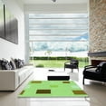thumbnail image 7 of Ahgly Company Machine Washable Indoor Round Transitional Green Area Rugs, 3' Round, 7 of 7