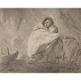 thumbnail image 3 of William Hamilton 24x20 Black Modern Framed Museum Art Print Titled - Woman Sheltering a Child in a Landscape (1770-80), 3 of 5