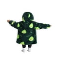 thumbnail image 4 of Wearable Blanket Hoodie for Adults Sherpa All Patterns Oversized Sweatshirt Blanket with Pockets, 4 of 5