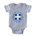 thumbnail image 1 of CafePress - Greek Crest Blue - Cute Infant Baby Football Bodysuit, 1 of 1