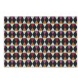 thumbnail image 1 of Geometric Cutting Board, Rhombus Shapes with Vintage Inspired Palette Ornamental and Geometric Elements, Decorative Tempered Glass Cutting and Serving Board, Small Size, Multicolor, by Ambesonne, 1 of 1