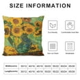 thumbnail image 5 of Nawypu Sunflowers in Vase Van Gogh Throw Pillow Cover Case for Couch Sofa Bed Home Decor, 5 of 5