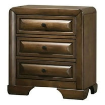 Cair Nightstand with 3 Beveled Drawers