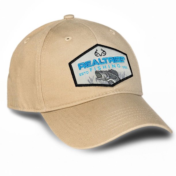 Realtree Bass Fishing Patch Khaki Hat