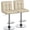 Khaki, variant on Yuanmin Bar Stools Set of 2, Adjustable PU Leather Swivel Barstools, Modern Counter Stools with Back and Footrest for Bar, Kitchen, Dining Room, Khaki