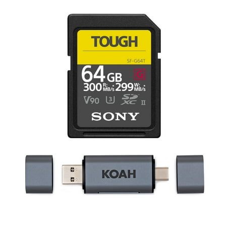 UPC: 0040962901458 | Sony 64GB UHS-II Tough G-Series SD Card and Reader Bundle