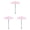 Pink, variant on 10 Inch Diam Plant Umbrella, Outdoor UV Protection Plant Shade, Mini Parasol Provides Shade to Defend Plants from Blazing Sun, Windproof Sunshade for Garden Balcony Patio Plants