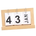 thumbnail image 1 of Calendrier Perpétuel Vintage avec Support pour Décoration de Bureau, 1 of 7