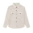 thumbnail image 6 of Mercatoo Girls Boys Corduroy Button Down Shirt Kids Casual Long Sleeve Dress Shirts Jacket with Pockets Youth Lapel Shacket Tops, 6 of 9