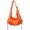 Orange, variant on Retro Canvas Tote Bag Large Folded Drawstring Shoulder Crossbody Bag Men Women Everyday Use