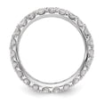 thumbnail image 2 of True Origin 14K White Gold 2 carat Lab Grown Diamond VS/SI D E F Size 9 Eternity Ring, 2 of 7