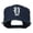 Navy, variant on Old English Y Embroidered Cap - Natural Black OSFM