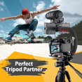 thumbnail image 4 of Triple Hot-Shoe Mounts Handheld Stabilizer with Smartphone Holder Mount+360° ball head mount, Video Stabilizing, 4 of 5