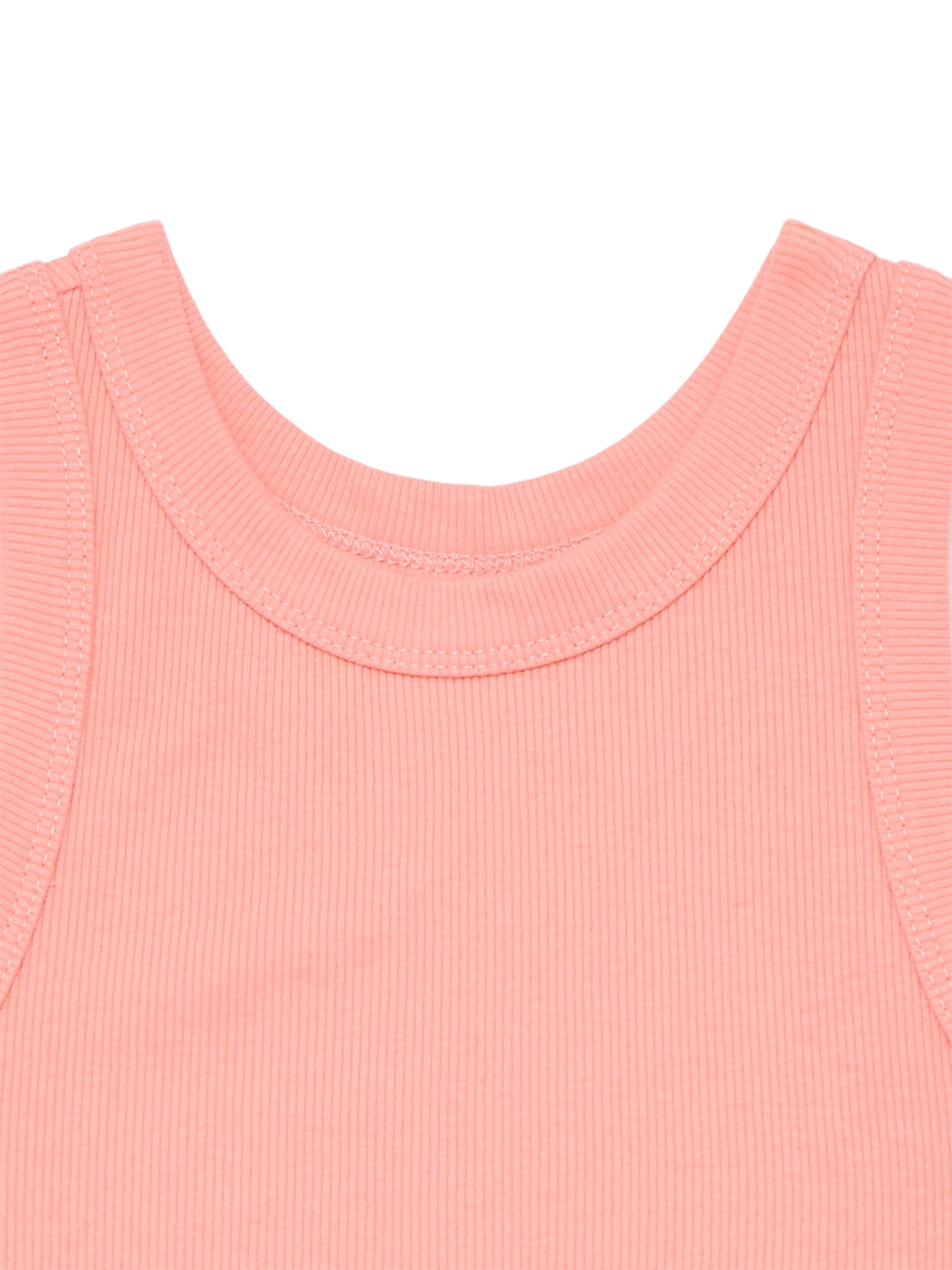 Wonder Nation Girls Kid Tough Ribbed Tank Top, Sizes 4-18 & Plus