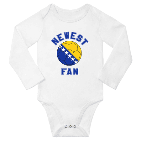 

Newest Bosnia Soccer Football Fan Baby Long Sleeve Romper (White 18 Months)