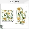 thumbnail image 4 of Disketp Watercolor Bright Sunflowers Oven Mitts And Potholders Bbq Gloves-Oven Mitts And Pot Holders With Recycled Infill Silicone Non-Slip Cooking Gloves For Cooking Baking Grilling, 4 of 9