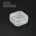 thumbnail image 4 of Unique Bargains Boîte de Rangement Carrée en Plastique Transparent 38x18mm avec Couvercle, Lot de 12, 4 of 5