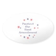 thumbnail image 1 of CafePress - Protect The First Amendment Sticker - Sticker (Oval), 1 of 1