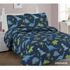 3 Piece Kids Printed Bedspread Set new Shark/Dinosaur/Cars design coverlet/quilt sets FULL size bedding