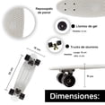 thumbnail image 3 of Patineta Para Niños Penny Clásica Blanca LAVIGA Ruedas Lisas Negro Plástico Resistente, 3 of 3