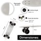 thumbnail image 3 of Patineta Para Niños Penny Clásica Blanca LAVIGA Ruedas Lisas Negro Plástico Resistente, 3 of 3