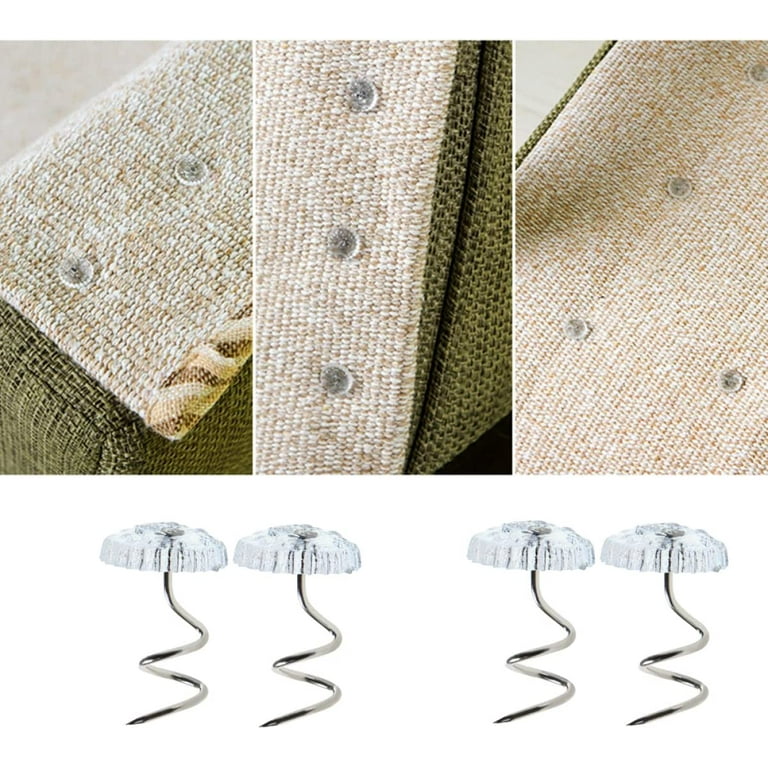 120 pcs Twist Pins Upholstery Twist pins Bed Skirt Twist pins Clear Headed  Twist pin Bed Skirt Pins 